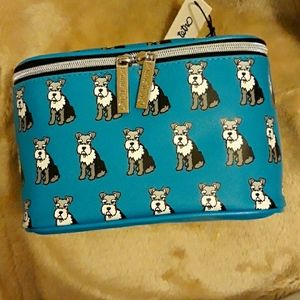 Marc Tetro TrainCase 💙 Makeup Skincare Accessories Travel Bag Vegan